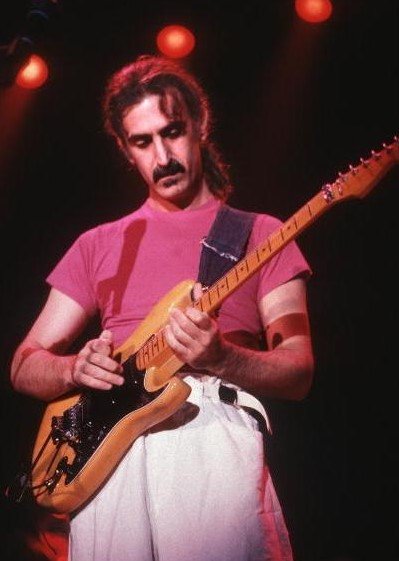 Zappa playing guitar